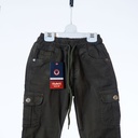 4141 Pantalon cargo kaki vert
