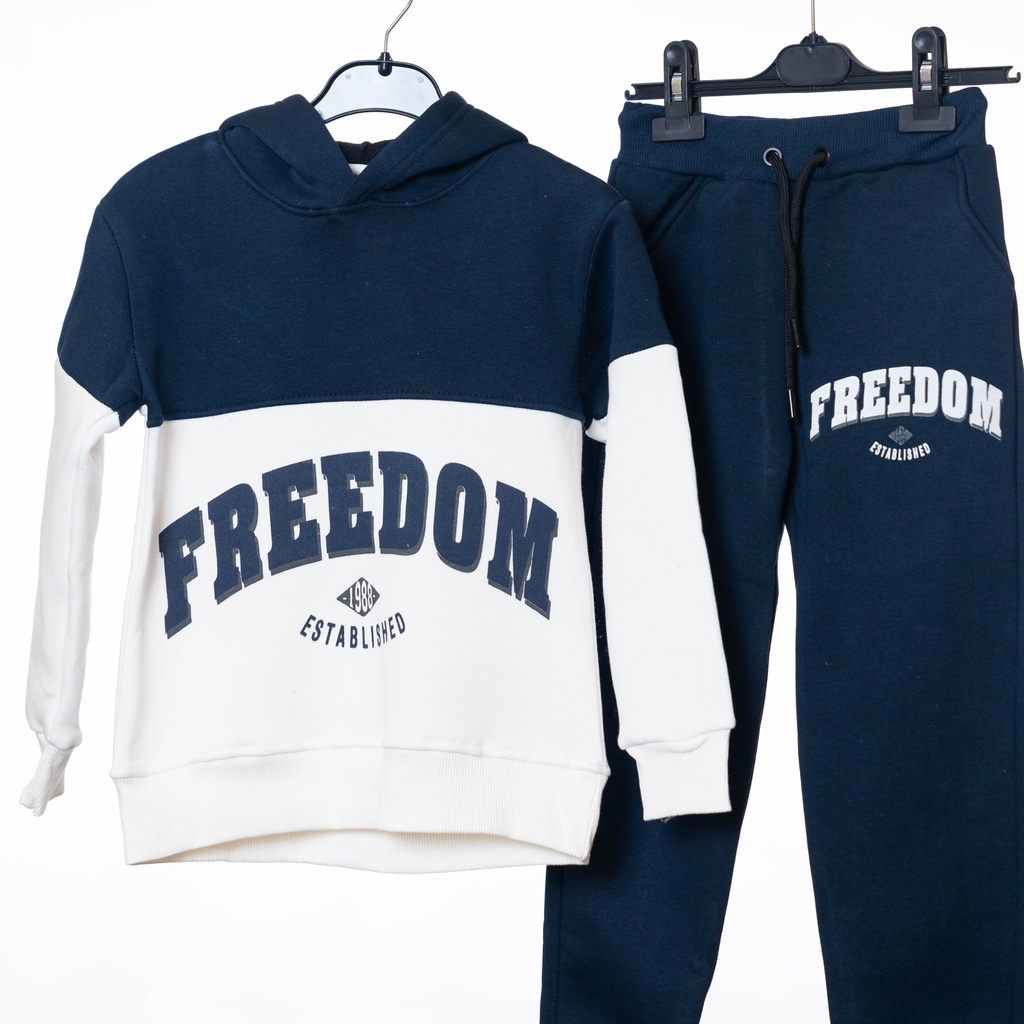24087 Ensemble jogging bleu blanc FREEDOM 