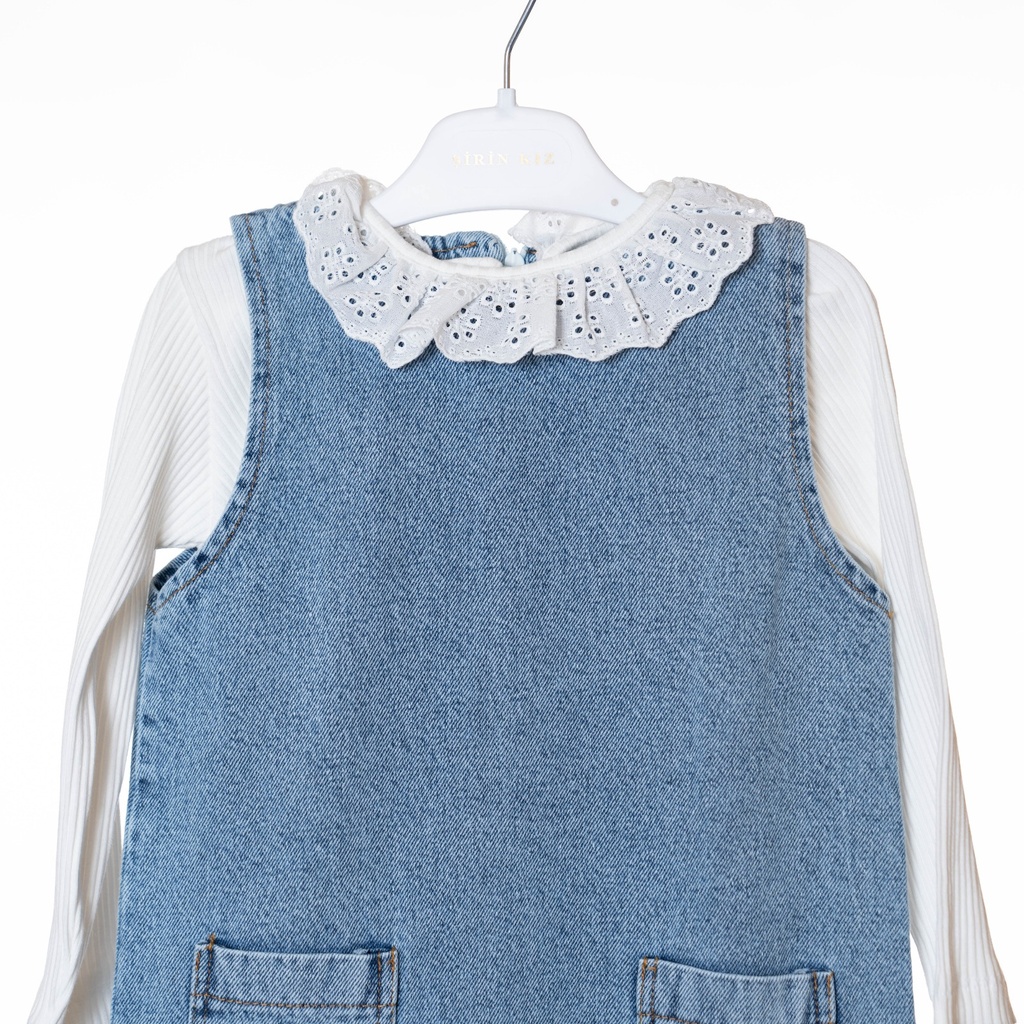 1007 Robe jean 2 pièces 
