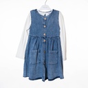 7016 Robe jean sans manches 