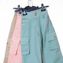 3020 Pantalon cargo saumon 