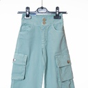 3020 Pantalon cargo vert