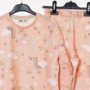 35208 Pyjama saumon motif ciel étoilé 