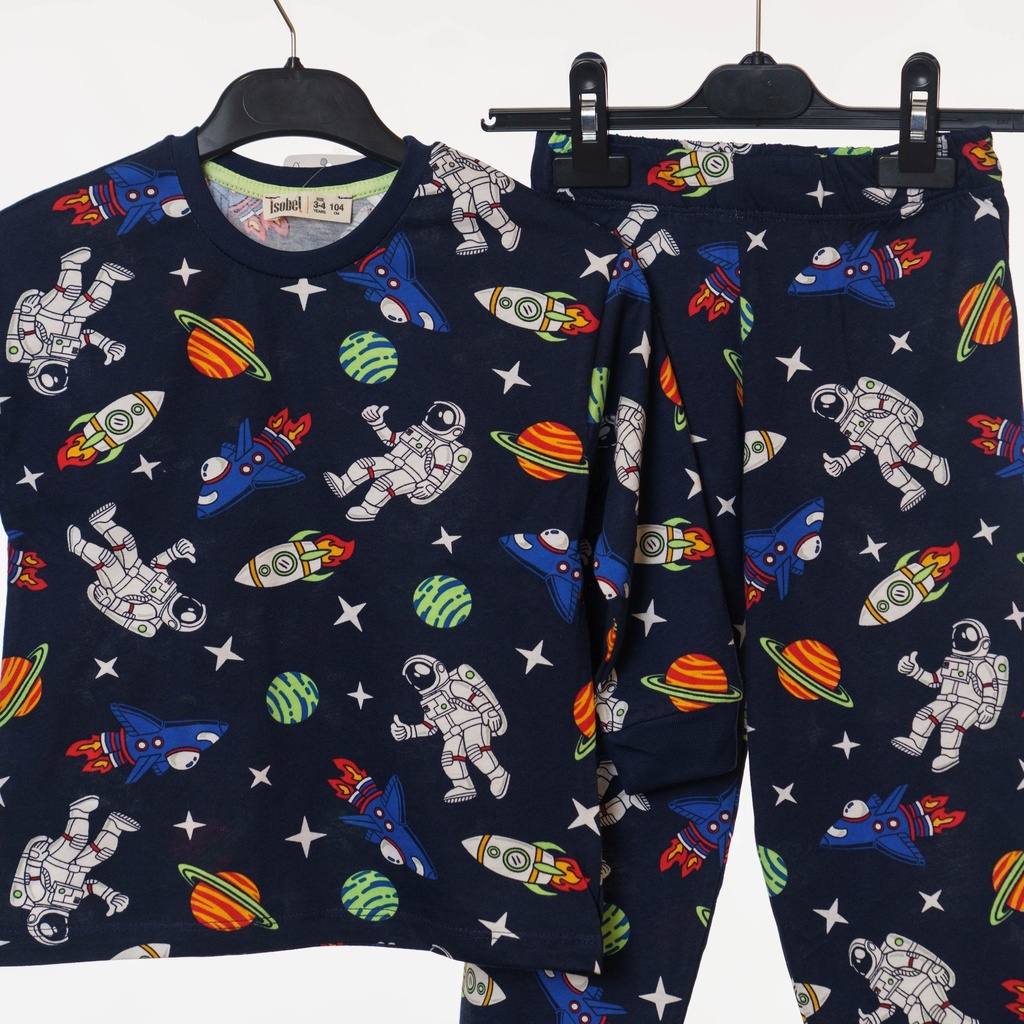 32210 Pyjama garçon bleu Espace