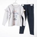 7226 Ensemble bas lapin gris