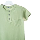 9296 tshirt garçon vert bouton