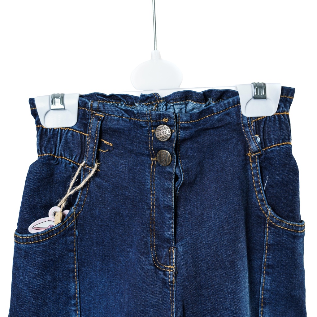 6027 Pantalon jean fente