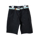 6016 short noir kaki ceinture