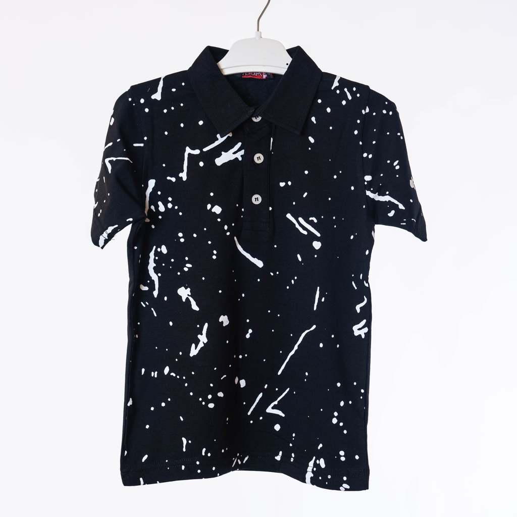5204 Polo noir blanc