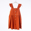 7021-Robe lin ocre