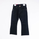 4015 Pantalon jean bas large noir 