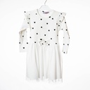 6651 Robe blanche cœurs 