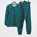 36219 Pyjama vert motif sucre d'orge