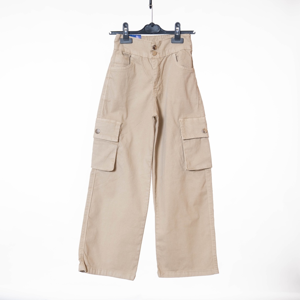 3020 Pantalon cargo kaki 