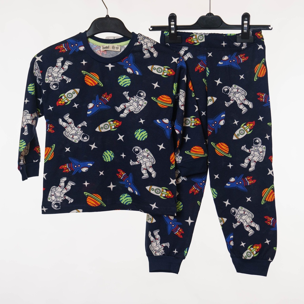32210 Pyjama garçon bleu Espace