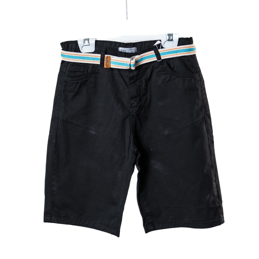 6016 short noir kaki ceinture