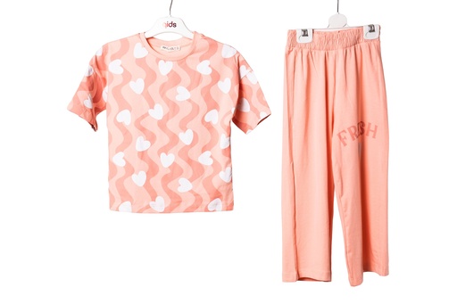 7455 Ensemble pantalon rose
