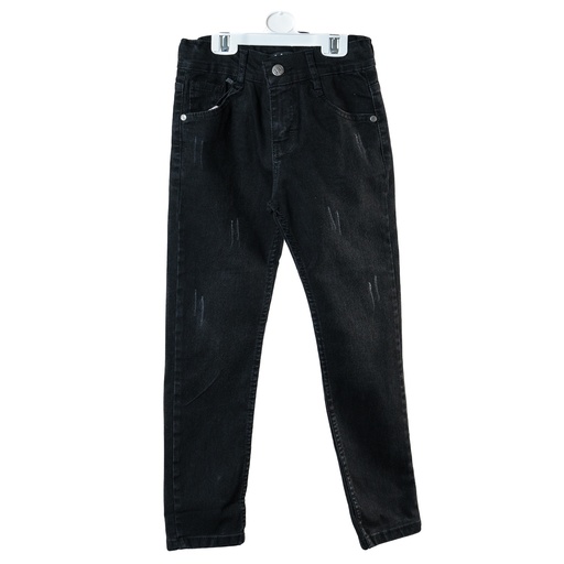 6027 Pantalon jean noir slim 