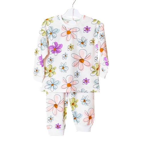31216 pyjama isobel fille blanc fleur