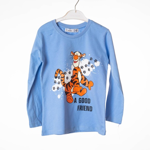 KS22110 Tshirt Manche Tigre bleu