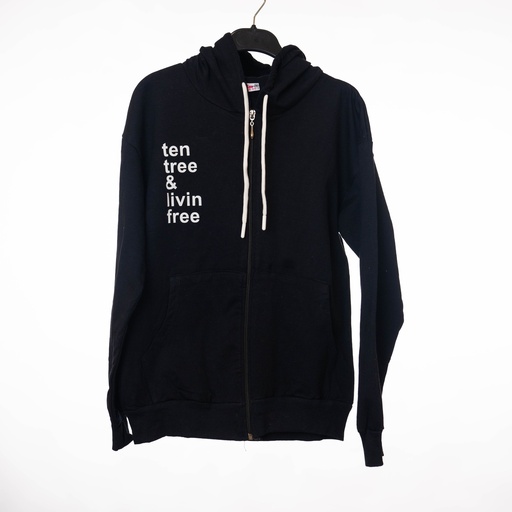 4523 Pull capuche noir fille