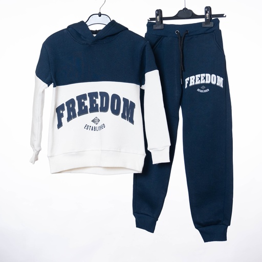 24087 Ensemble jogging bleu blanc FREEDOM 