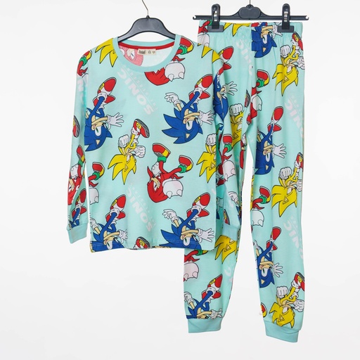 36213 Pyjama garçon vert Sonic 