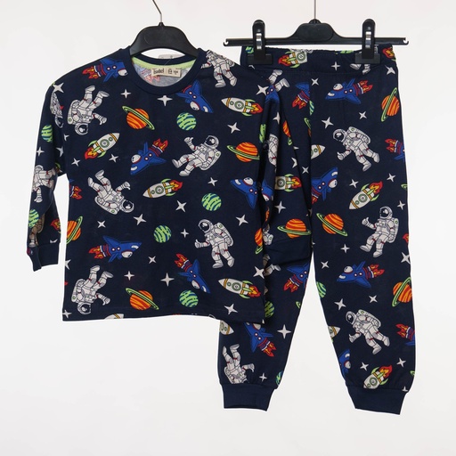 32210 Pyjama garçon bleu Espace