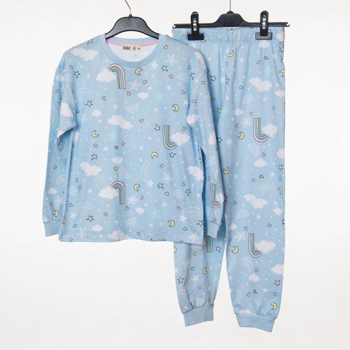 35208 Pyjama bleu motif ciel étoilé 